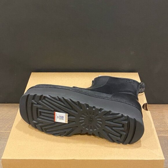 UGG Women's Black Cityfunc Water-Resistant Platform Bootie Boots Shoes Flats New - Picture 4 of 4